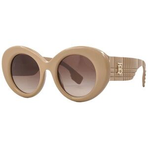Burberry Margot Brown Gradient Round Ladies Sunglasses